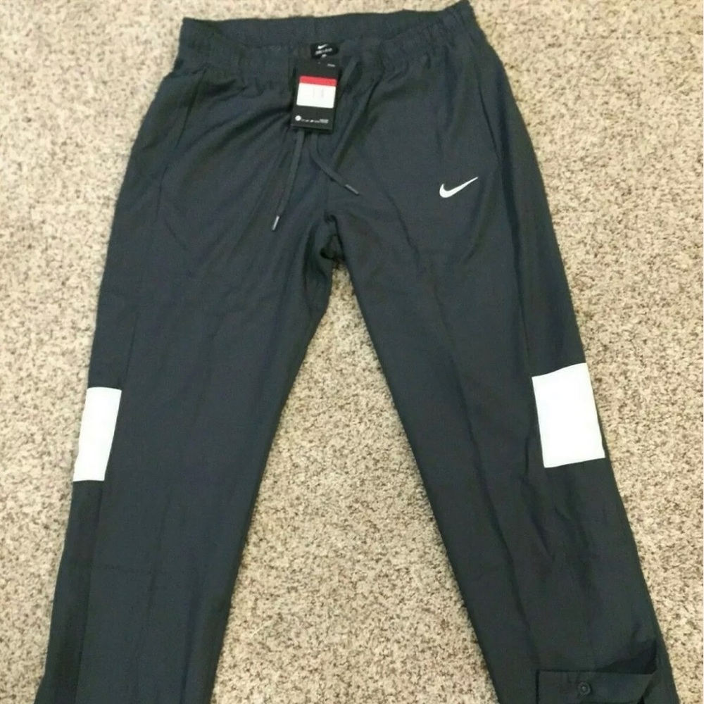Nike womens Dri-FIT Sideline Gear Lined Warm Up Pants Anthracite size L
